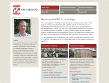 Tablet Screenshot of pjoarchaeology.co.uk